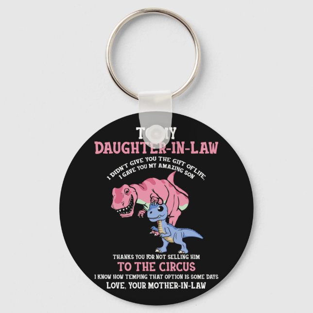 To My Daughter-in-law Keychain (Front)