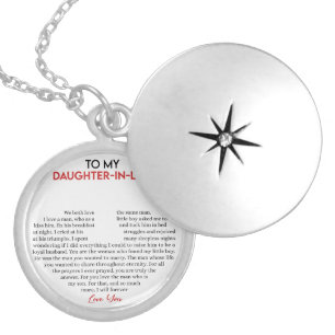 To my daughter in law locket necklace