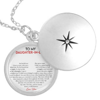 To my daughter in law locket necklace