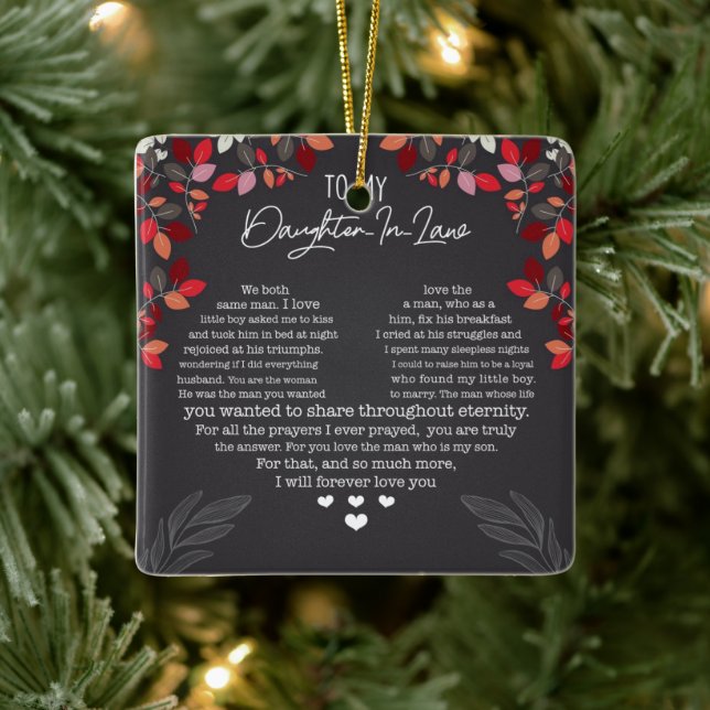 To my daughter in law Ornament (Tree)