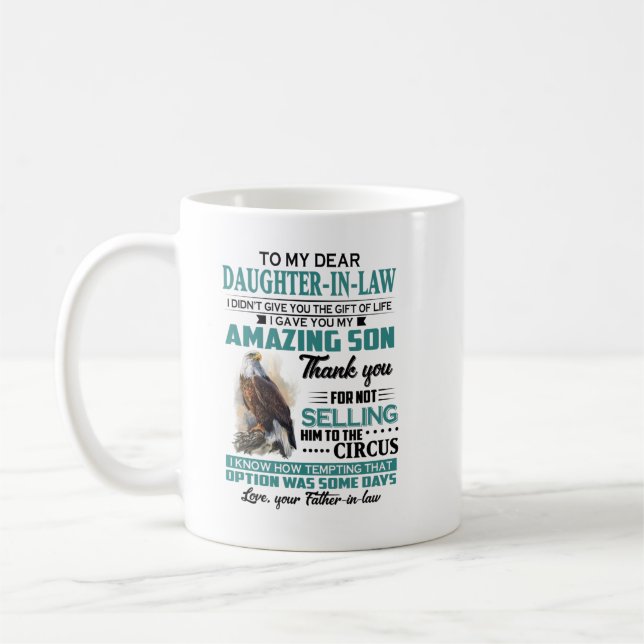 To My Daughter In Law Shirt Coffee Mug (Left)