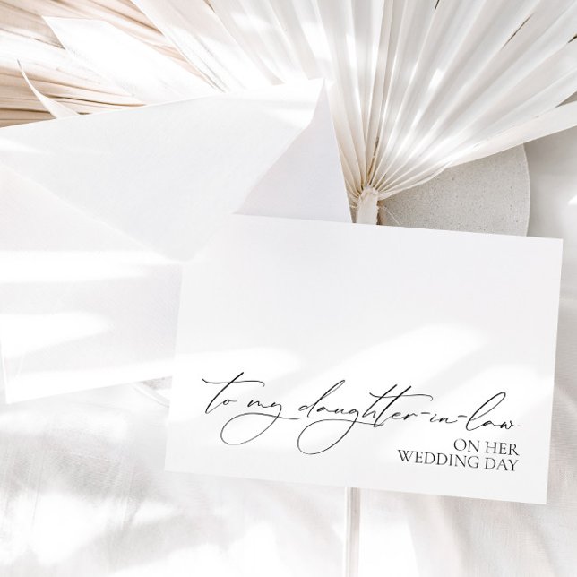 "To My Daughter-in-Law" Wedding Message Card (Creator Uploaded)
