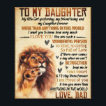 To My Daughter Lion Family Gift, Daughter Birthday Canvas Print<br><div class="desc">To My Daughter Lion Family Gift,  Daughter Birthday</div>
