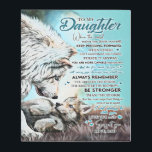 To My Daughter Lion Family Gift, Daughter Birthday Metal Print<br><div class="desc">To My Daughter Lion Family Gift,  Daughter Birthday</div>