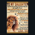 To My Daughter Lion Family Gift, Daughter Birthday Photo Print<br><div class="desc">To My Daughter Lion Family Gift,  Daughter Birthday</div>