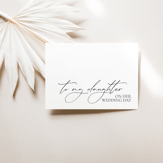 "To My Daughter On Her Wedding Day" Message Card (Creator Uploaded)