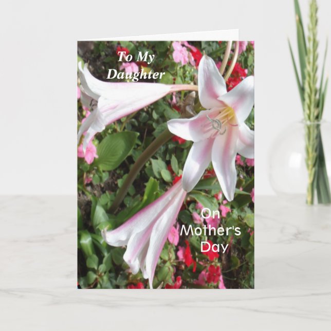 To My Daughter on Mother's Day Card (Front)