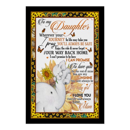 To My Daughter Poster A Journey of Love and Suppo Poster