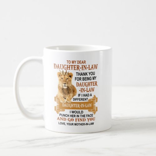 To My Dear Daughter_in_law Coffee Mug