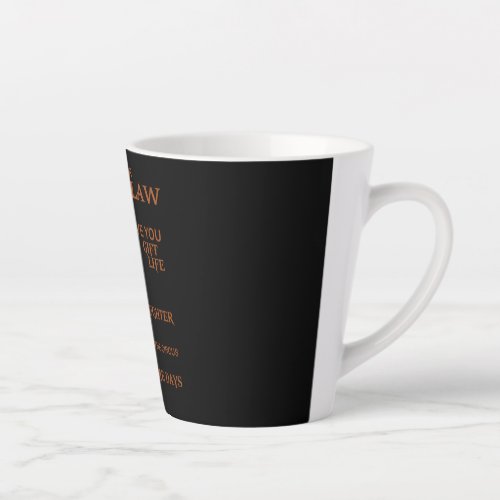 To My Dear Son_In_Law Give You Gorgeous Daughter Latte Mug