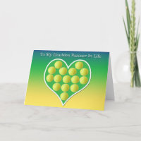 To My Doubles Partner In Life Tennis Card