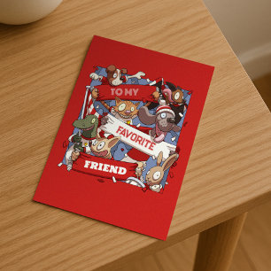 To My Favorite Friend Funny Animal Sports Fans Postcard