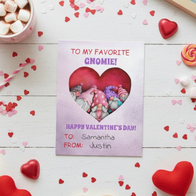 To my Favorite Gnomie Valentine's day  Postcard (Creator Uploaded)