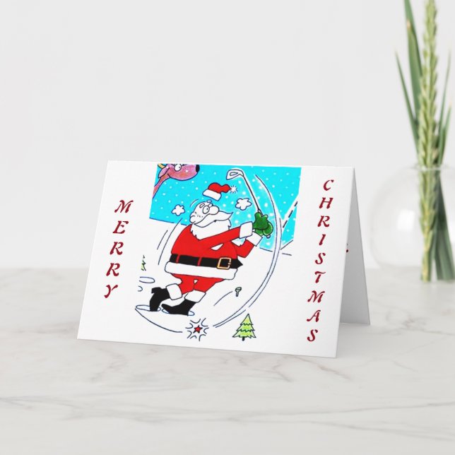 ***TO MY FAVORITE GOLFER*** MERRY CHRISTMAS HOLIDAY CARD (Front)