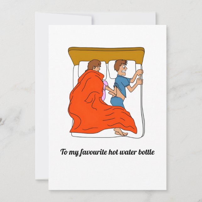 to my favorite hot water bottle holiday card (Front)