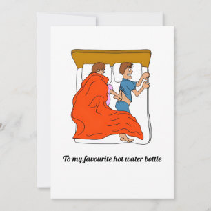 to my favorite hot water bottle holiday card