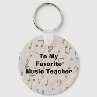 To My Favorite Music Teacher Keychain