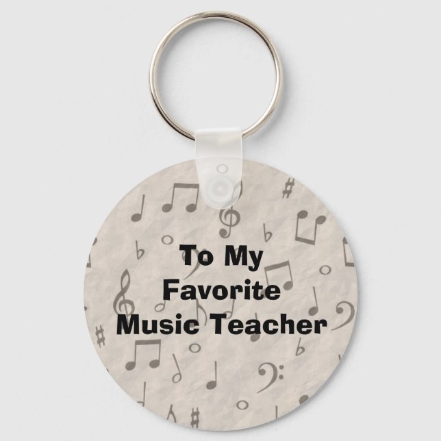To My Favorite Music Teacher Keychain (Front)