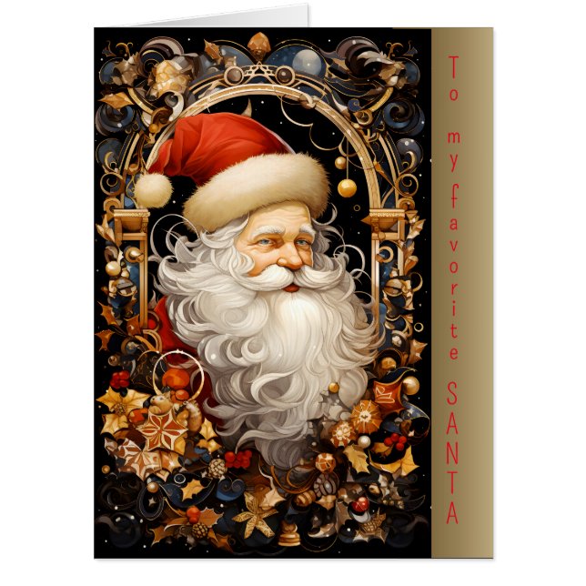 To my favorite SANTA Card (Front)