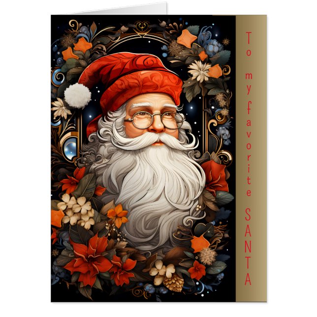 To my favorite SANTA Card (Front)