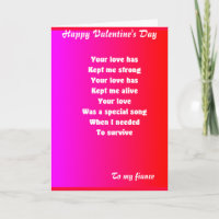 to my fiance valentine's day greeting cards
