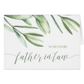To My Future Father in Law Tropical Wedding Card
