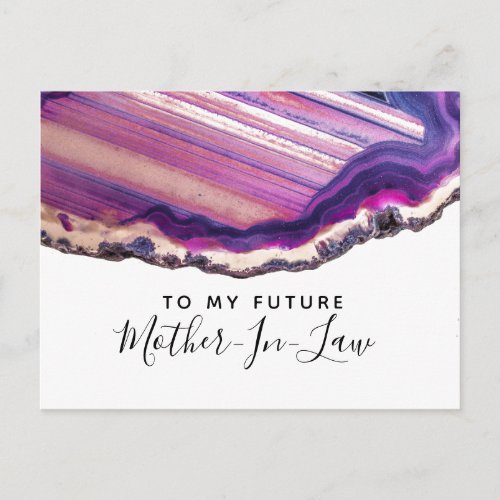 To my future Mother_in_ law postcard gemstone