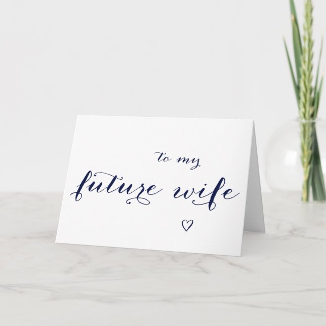 To My Future Wife Wedding Day Card (Front)