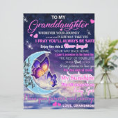 To My Granddaughter Butterflies Birthday Gift Idea (Standing Front)