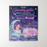 To My Granddaughter Butterflies Birthday Gift Idea Tapestry<br><div class="desc">To My Granddaughter Butterflies Birthday Gift Idea</div>