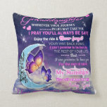 To My Granddaughter Butterflies Birthday Gift Idea Throw Pillow<br><div class="desc">To My Granddaughter Butterflies Birthday Gift Idea</div>