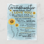 To My Granddaughter Gift, Grandkids Birthday Gift Flyer<br><div class="desc">To My Granddaughter Gift,  Grandkids Birthday Gift</div>