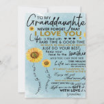 To My Granddaughter Gift, Grandkids Birthday Gift Holiday Card<br><div class="desc">To My Granddaughter Gift,  Grandkids Birthday Gift</div>