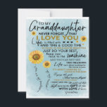 To My Granddaughter Gift, Grandkids Birthday Gift Invitation<br><div class="desc">To My Granddaughter Gift,  Grandkids Birthday Gift</div>