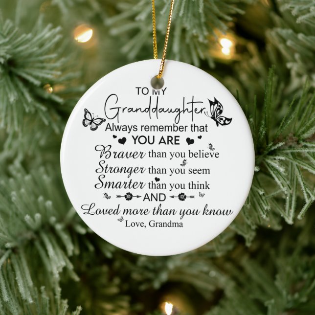 To my granddaughter ornament  (Tree)