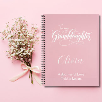 to My Granddaughter Personalized Notebook