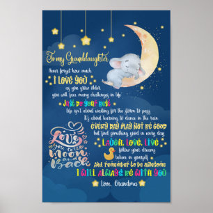 To my granddaughter poster