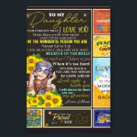 To My Granddaughter Sunflower Birthday Gift Idea Photo Print<br><div class="desc">To My Granddaughter Sunflower Birthday Gift Idea</div>