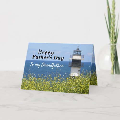 To My Grandfather on Fathers Day Inspirational Card