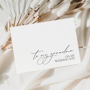 "To My Grandma On My Wedding Day" Card