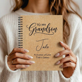 "To My Grandson" Personalized Notebook