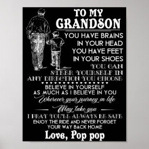 To My Grandson Poster