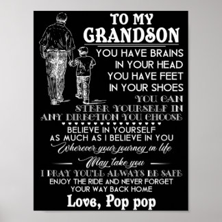 To My Grandson Poster