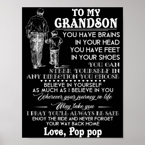 To My Grandson Poster