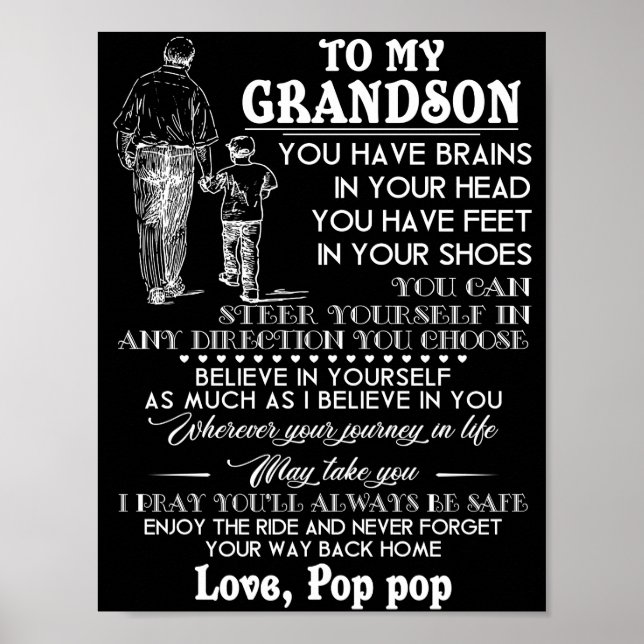 To My Grandson Poster (Front)