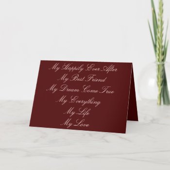 To My Groom Card by Brickers at Zazzle