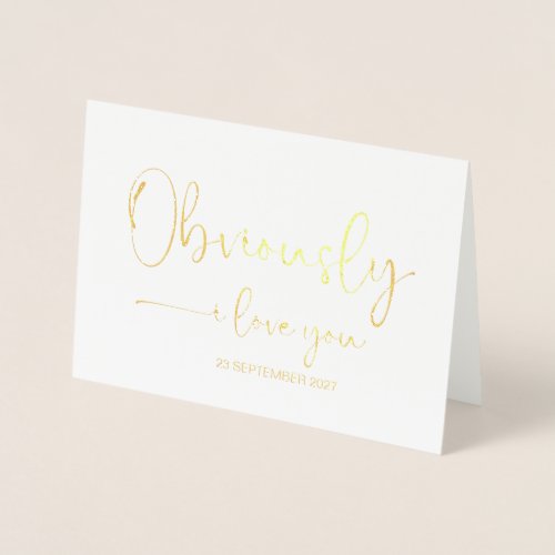 To My Groom from Bride Wedding Love Marry You Foil Card