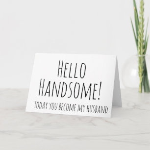 To my Groom on our wedding day Card, To my Groom C Card