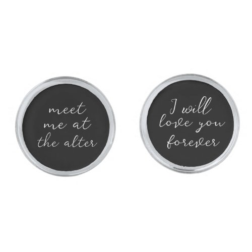 To My Groom On Our Wedding Day Gift Cufflinks
