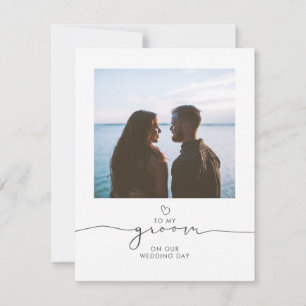 To My Groom On Our Wedding Day Photo Message